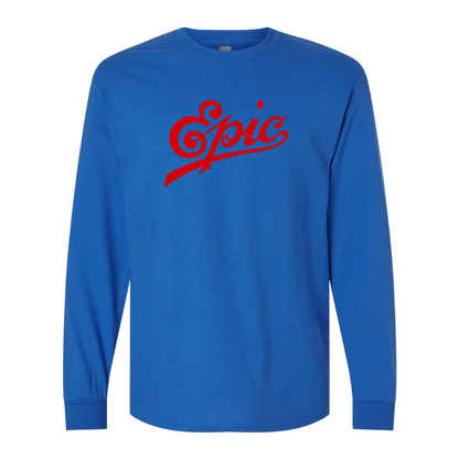 Men's Epic Records  Gildan Heavy Cotton Long Sleeve T-Shirt