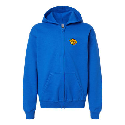 Youth   Arkansas PB Golden Lions Gildan Heavy Blend Full Zip Hooded Sweatshirt