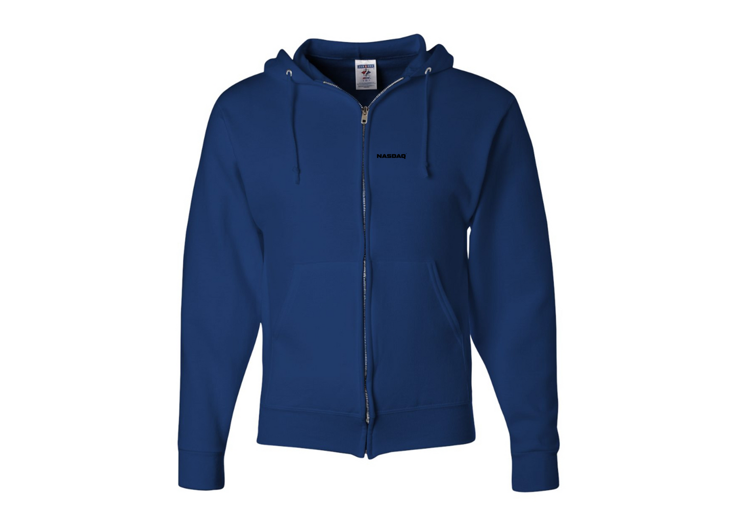 Men's Nasdaq Logo JERZEES NuBlend Full-Zip Hooded Sweatshirt
