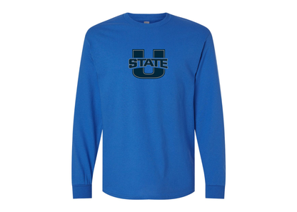 Men's Utah State Aggies Gildan Heavy Cotton Long Sleeve T-Shirt