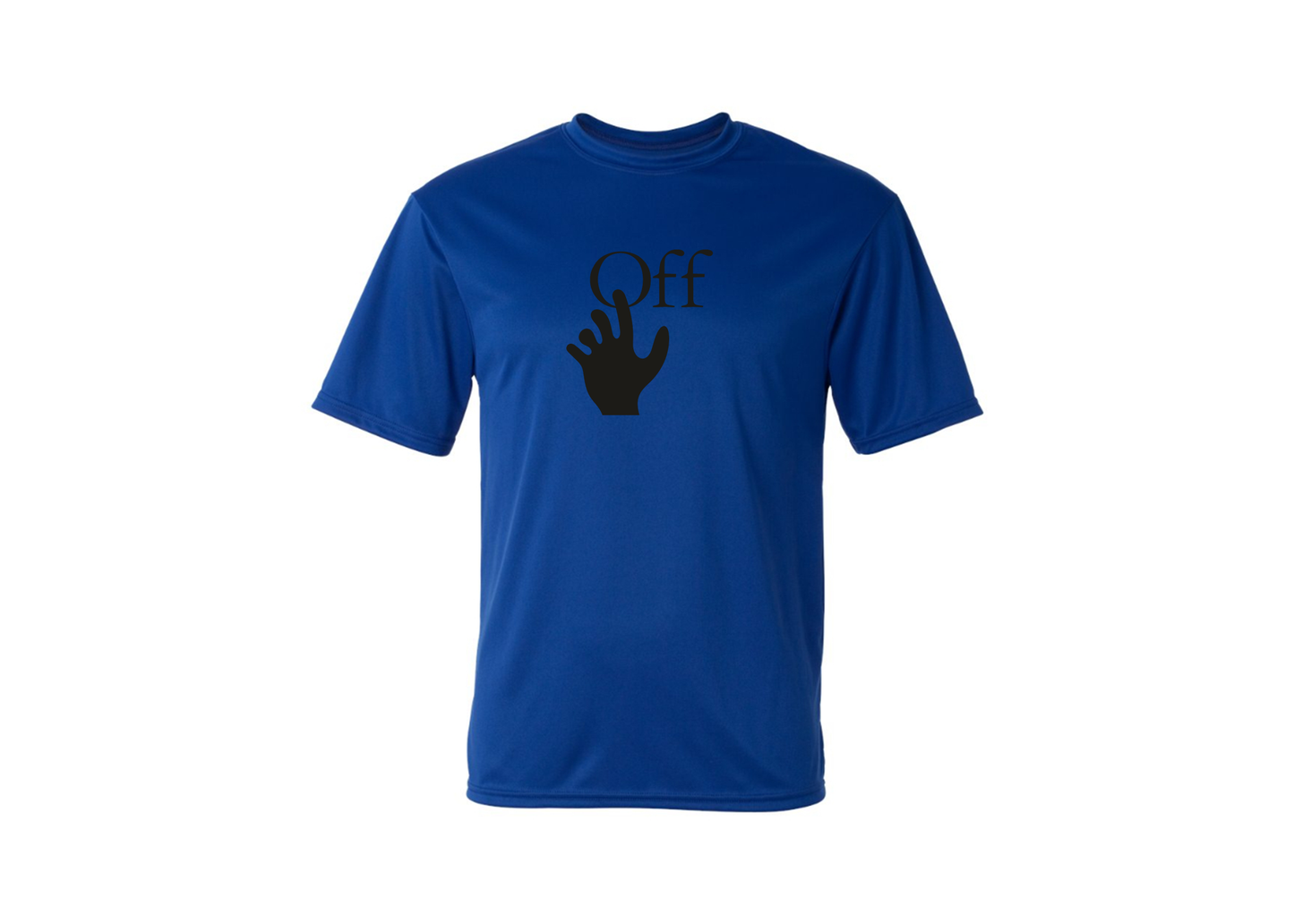 Men's Off-White Hand Polyester T-Shirt