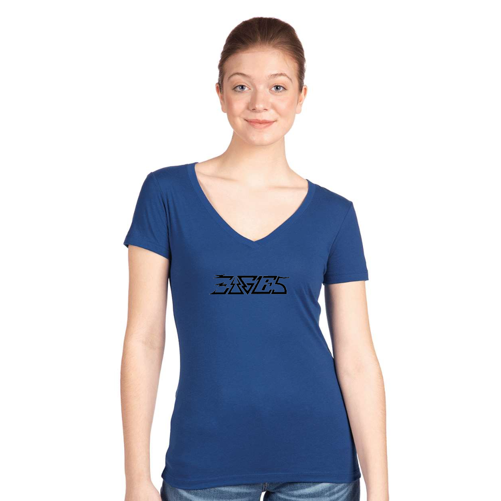 Women's Eagles Next Level V-Neck T-Shirt