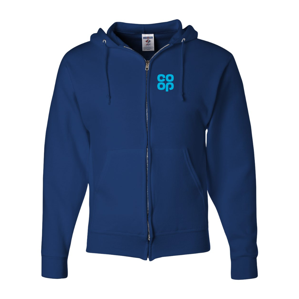 Men's CoOp JERZEES NuBlend Full-Zip Hooded Sweatshirt