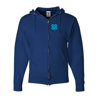 Men's CoOp JERZEES NuBlend Full-Zip Hooded Sweatshirt