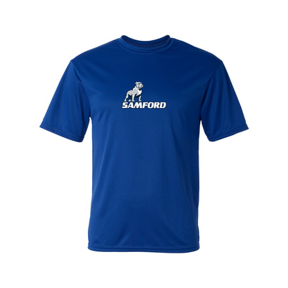 Men's Samford Bulldogs Logo Polyester T-Shirt