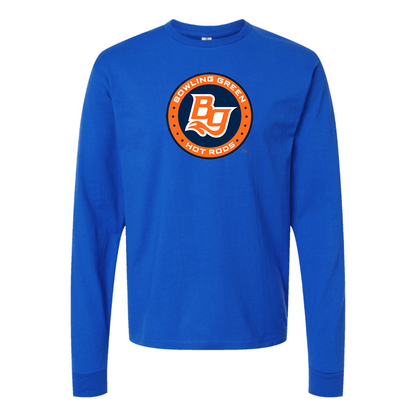 Youth Bowling Green Hot Rods Logo Long sleeves