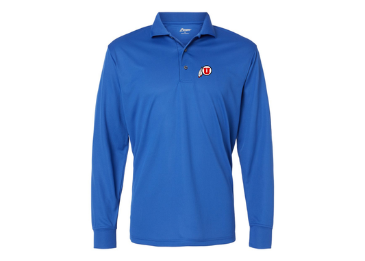 Men's Utah Utes Paragon Prescott Long Sleeve Polo