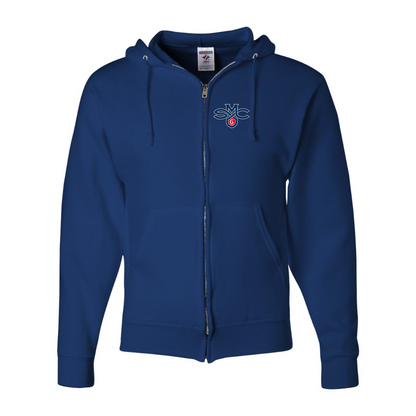 Men's Saint Marys Gaels Logo JERZEES NuBlend Full-Zip Hooded Sweatshirt