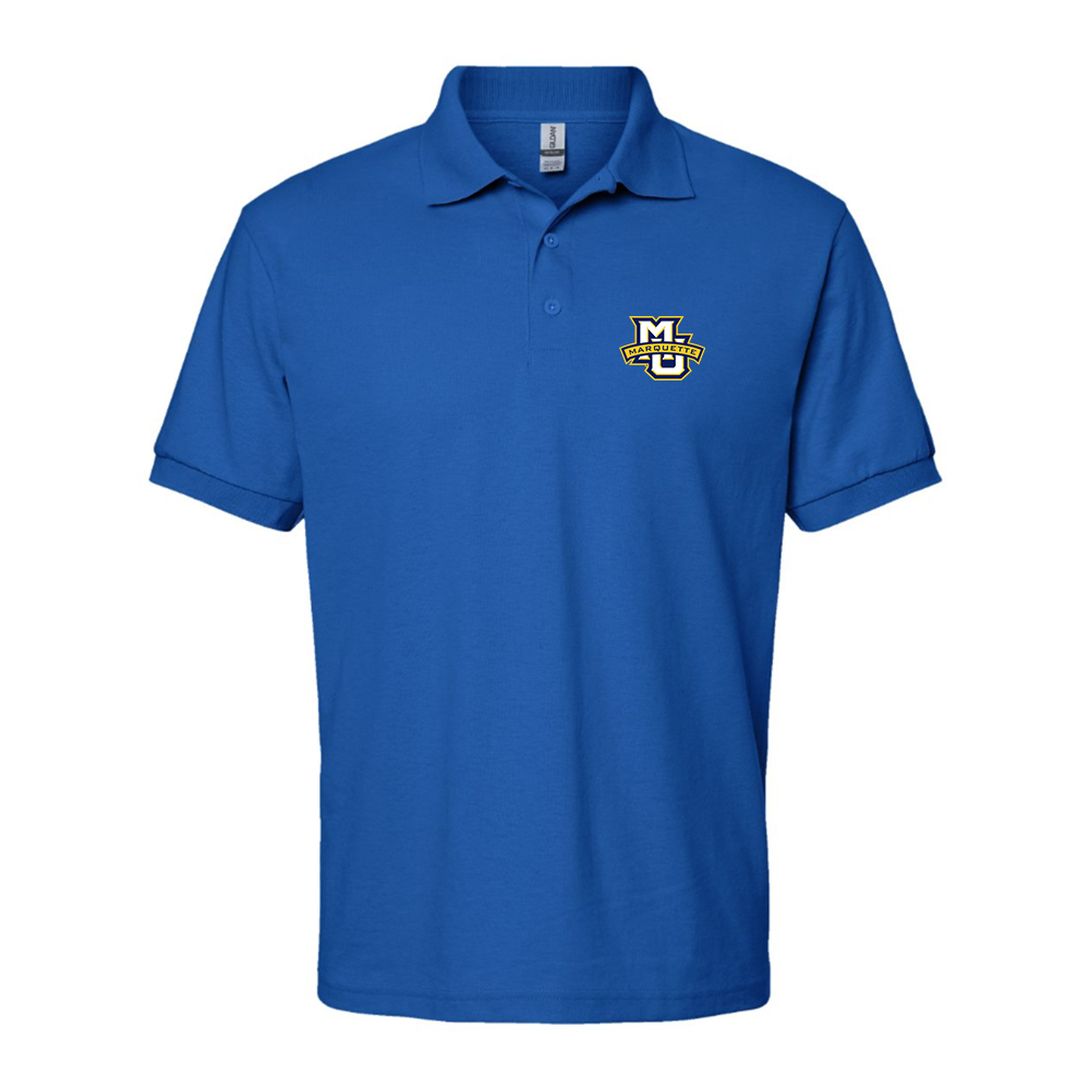 Men's Marquette Golden Eagles Logo Dry Blend Polo