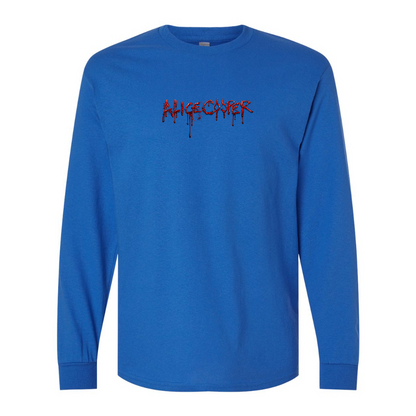 Men's Alice Cooper Logo Gildan Heavy Cotton Long Sleeve T-Shirt