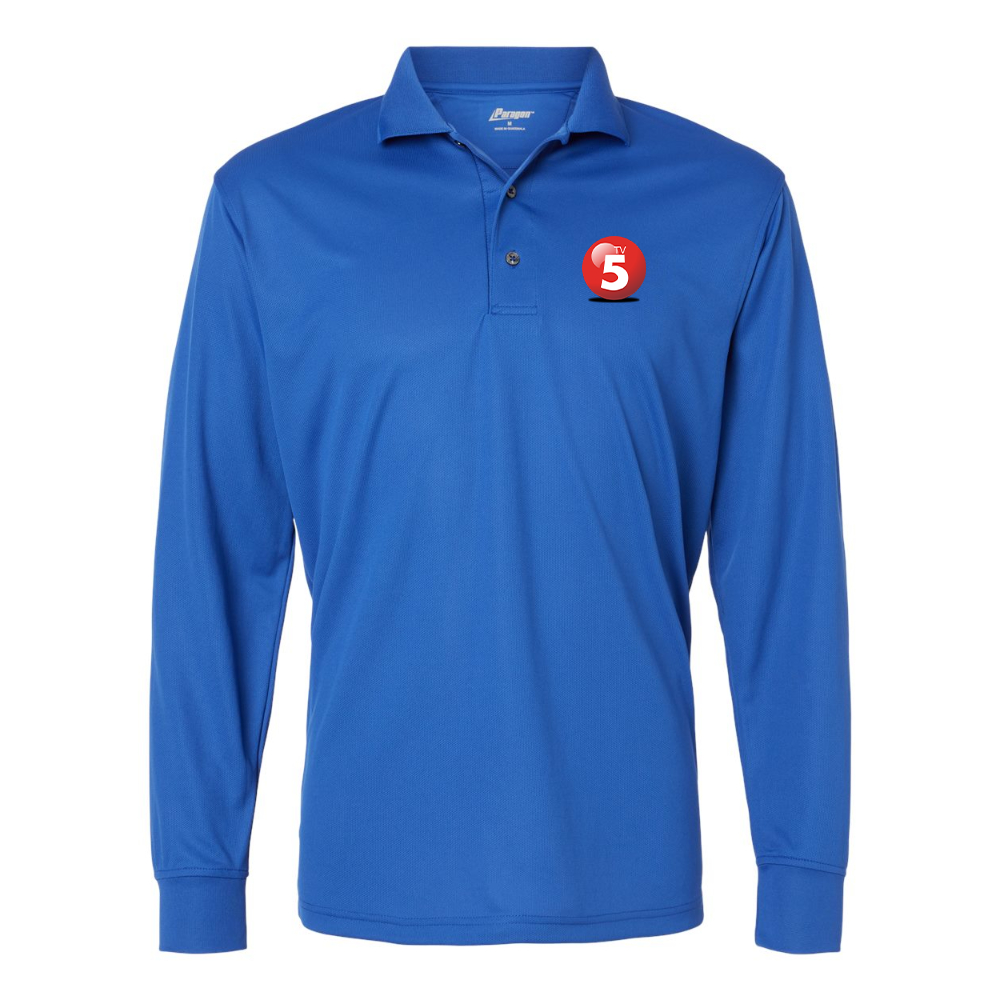Men's ABC TV5 Logo Paragon Prescott Long Sleeve Polo