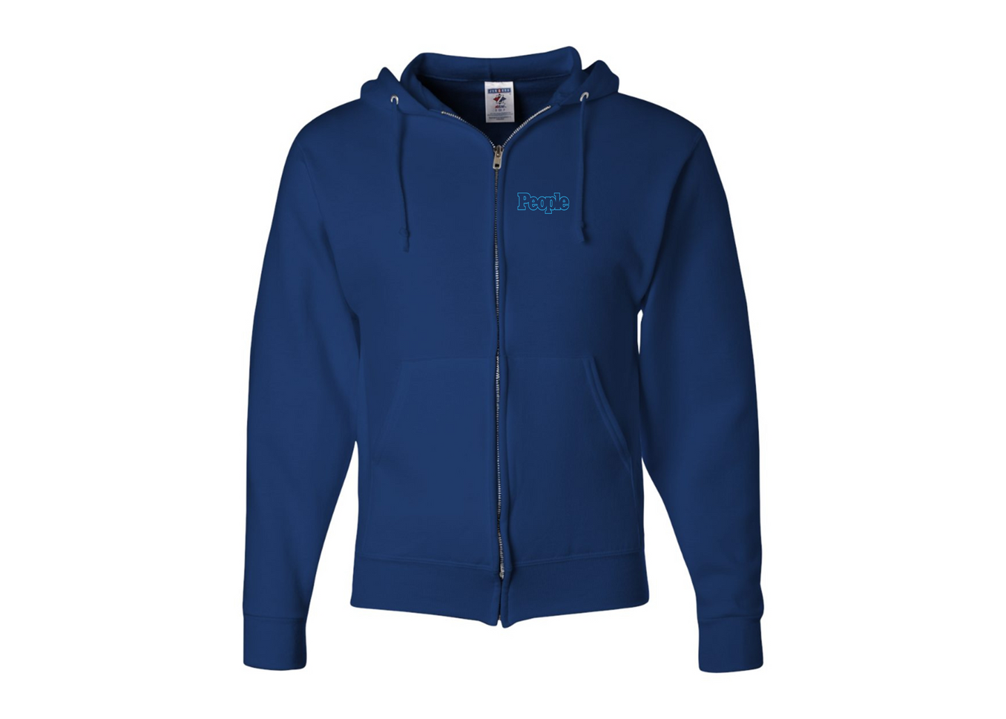 Men's People Magazine Logo JERZEES NuBlend Full-Zip Hooded Sweatshirt