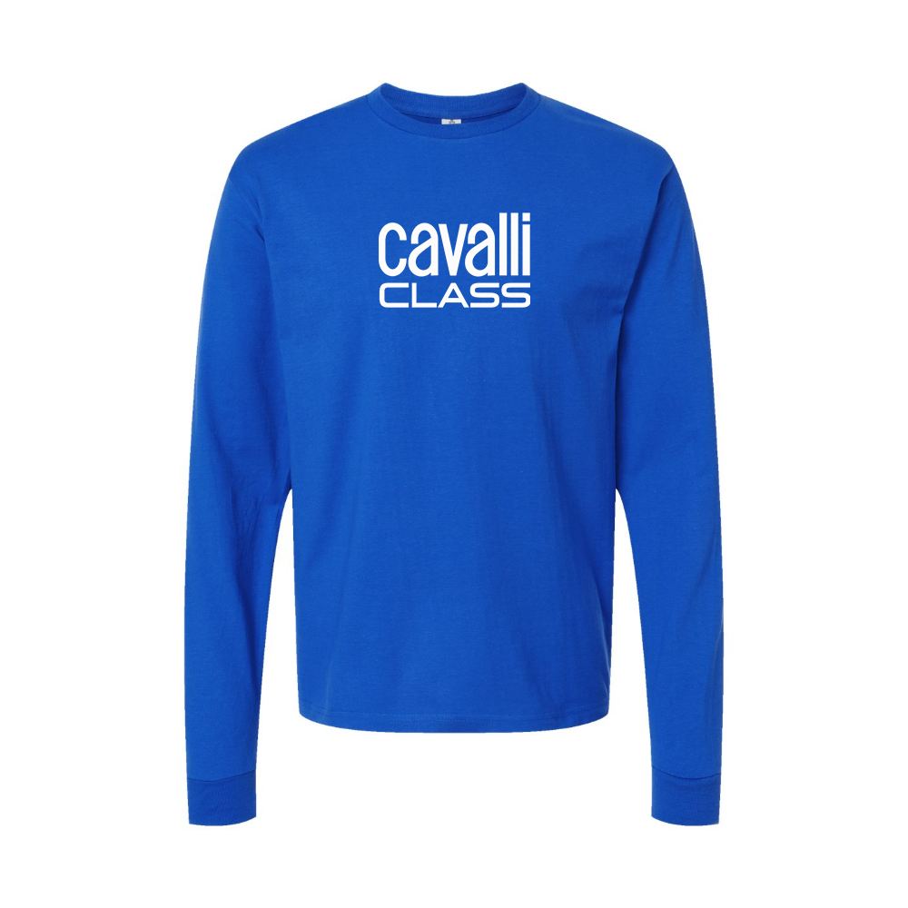 Men's Cavalli Class Logo Long Sleeve T-Shirt