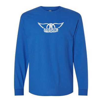 Men's Aerosmith Logo Gildan Heavy Cotton Long Sleeve T-Shirt