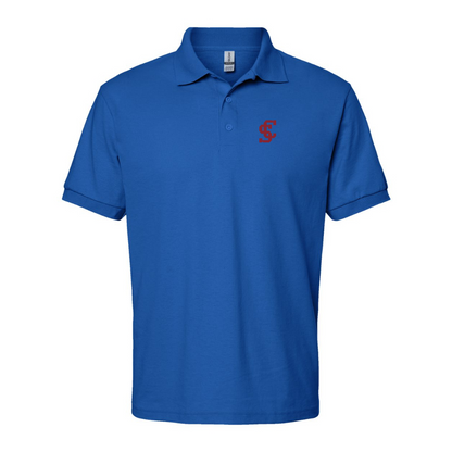 Men's Santa Clara Broncos Logo Gildan Dry Blend Jersey Polo