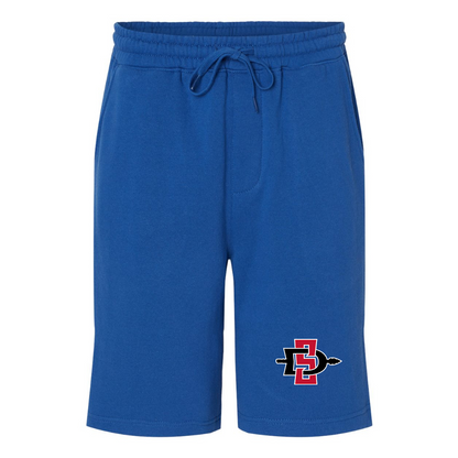 Men's San Diego State Aztecs Logo Independent Trading Co Midweight Fleece Shorts