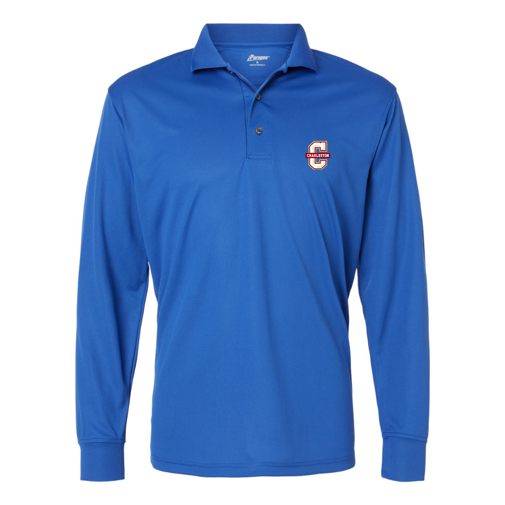 Men's Charleston Cougars Paragon Prescott Long Sleeve Polo