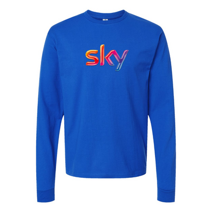 Youth Sky Logo Cotton Long Sleeve T-Shirt