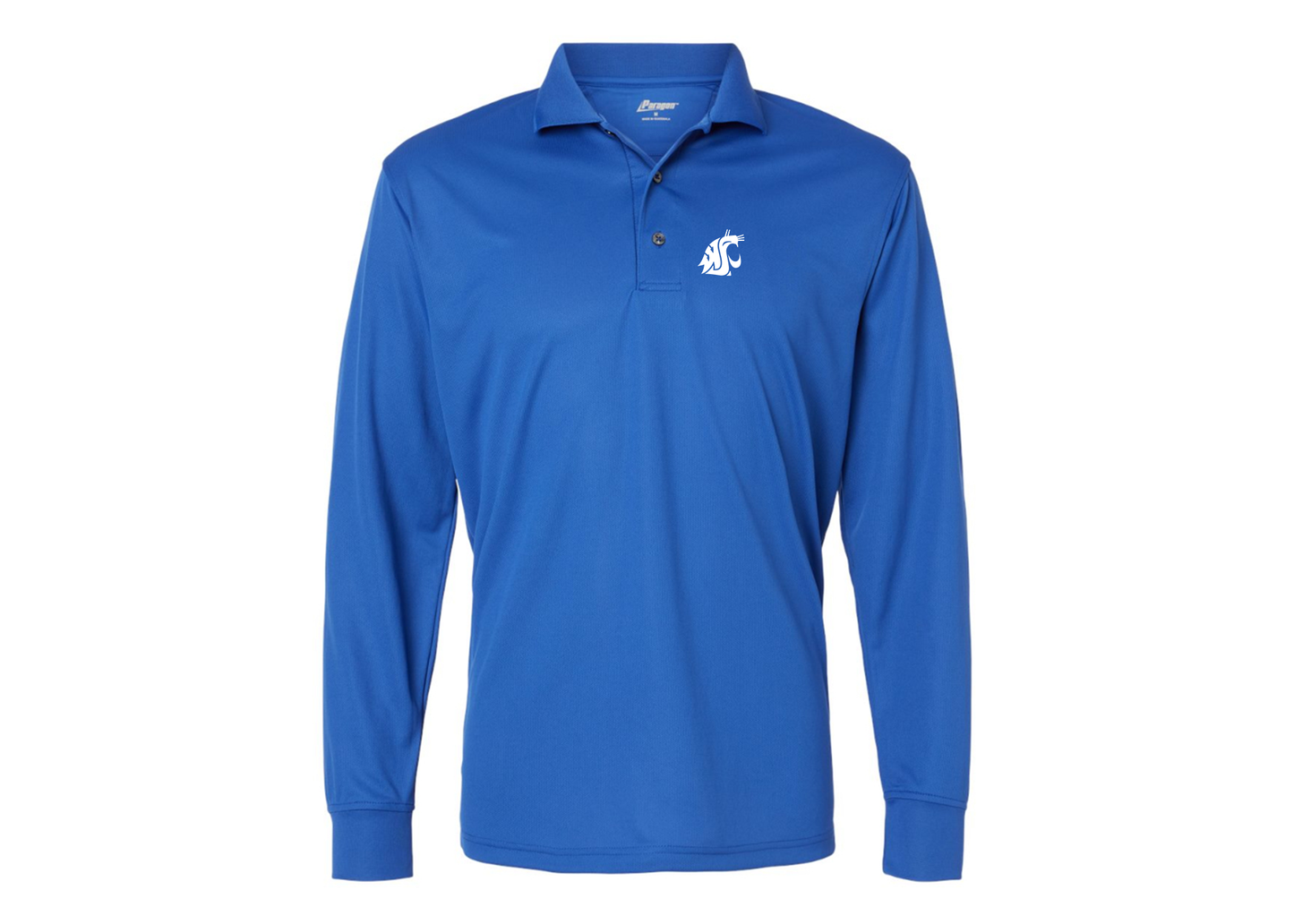 Men's Washington State Cougars Paragon Prescott Long Sleeve Polo