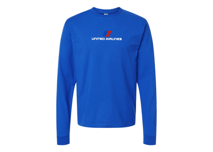 Men's United Airlines Logo Long Sleeve T-Shirt