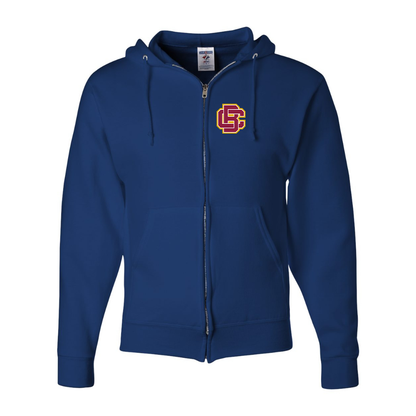 Men's  Bethune Cookman Wildcats JERZEES NuBlend Full-Zip Hooded Sweatshirt