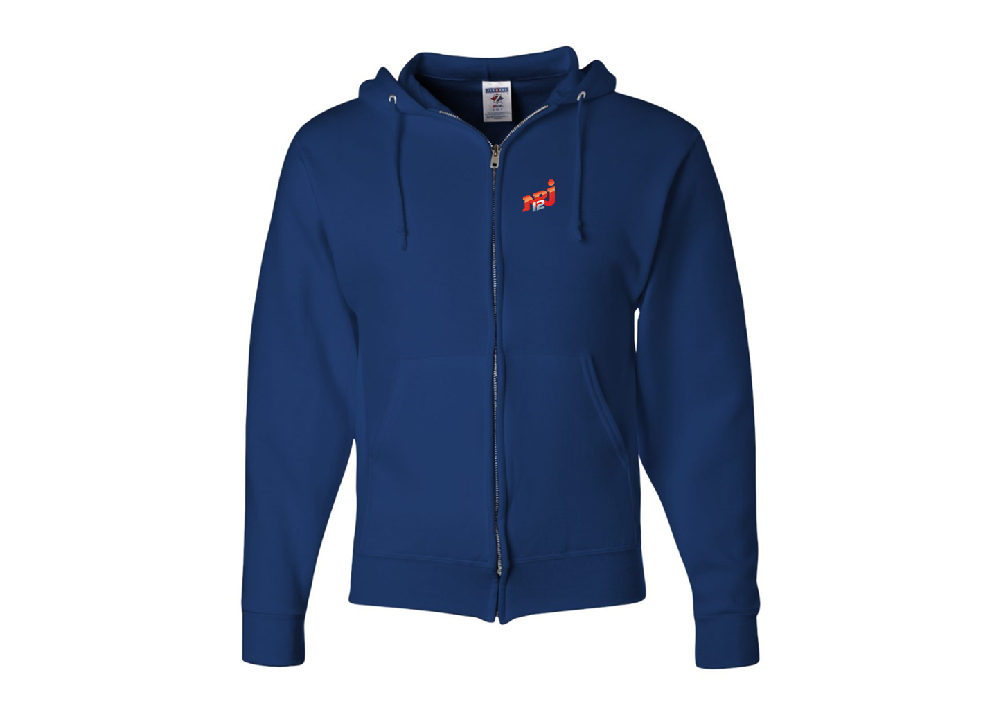 Men's NRJ 12 Logo JERZEES NuBlend Full-Zip Hooded Sweatshirt