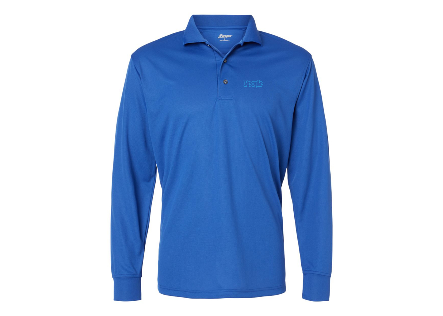 Men's People Magazine Logo Paragon Prescott Long Sleeve Polo