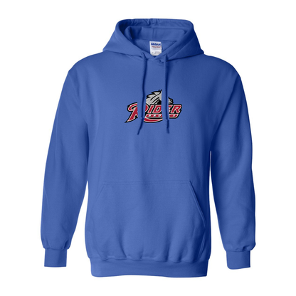 Men's Rider Broncs Logo Gildan  Heavy Blend Hooded Sweatshirt