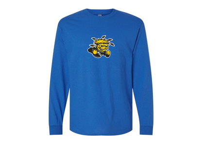 Men's Wichita State Shockers Gildan Heavy Cotton Long Sleeve T-Shirt