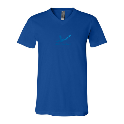 AkzoNobel Logo BELLA  CANVAS - Jersey V-Neck T-Shirt