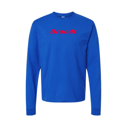 Youth Brandt Logo Cotton Long Sleeve T-Shirt