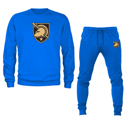 Men's  Army Black Knights  Crewneck Sweatshirt Joggers Suit