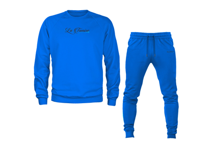 Men's La Tamise Logo Crewneck Sweatshirt Joggers Suit