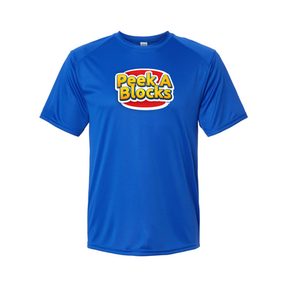 Men's Peek A Blocks Logo Polyester T-Shirt