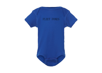 Fleet Foxes Logo  Rabbit Skins Infant Baby Rib Bodysuit