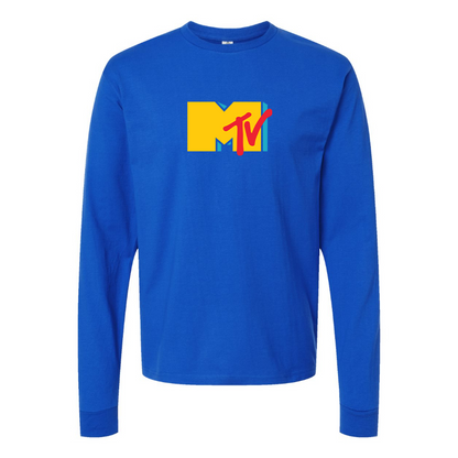 Youth MTV Logo Cotton Long Sleeve T-Shirt