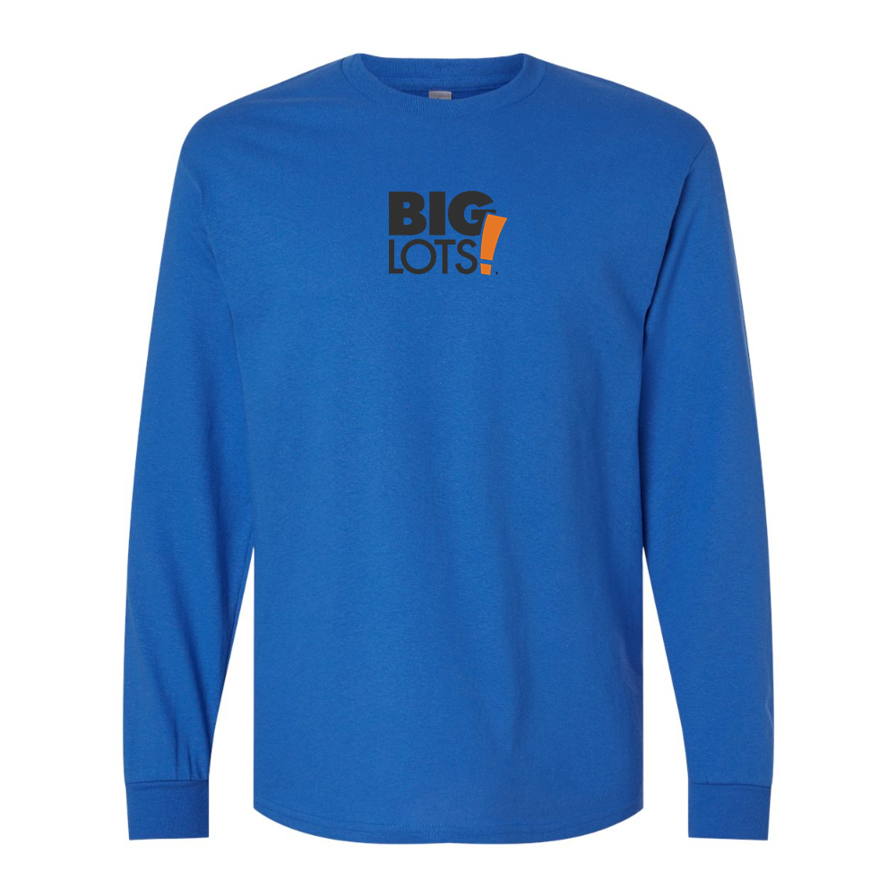 Men's Big Lots Logo Gildan Heavy Cotton Long Sleeve T-Shirt