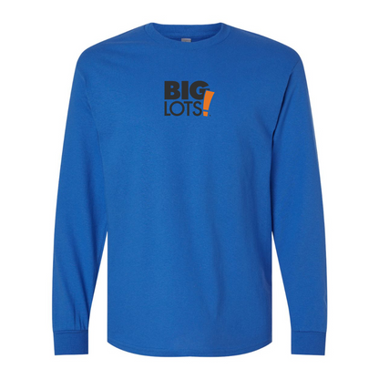 Men's Big Lots Logo Gildan Heavy Cotton Long Sleeve T-Shirt