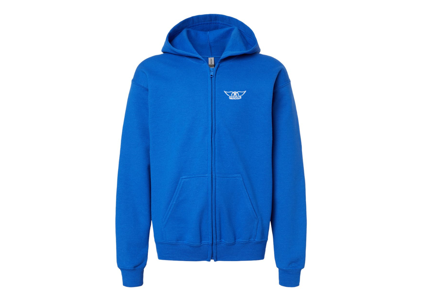 Gildan Heavy Blend Youth Aerosmith Logo Full Zip Hooded Sweatshirt