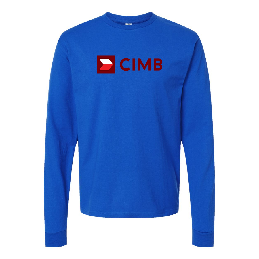 Men's CIMB  Logo Cotton Long Sleeve T-Shirt
