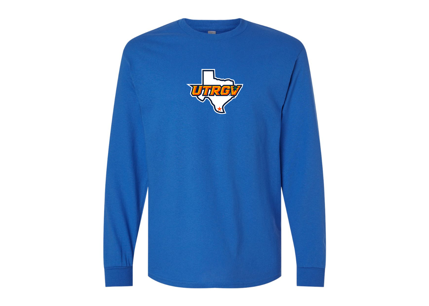 Men's UTRGV Vaqueros Gildan Heavy Cotton Long Sleeve T-Shirt