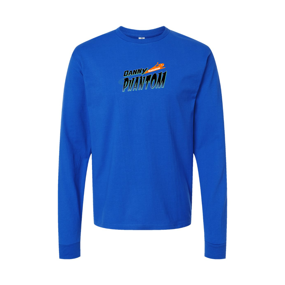 Men's Danny Phantom Logo Long Sleeve T-Shirt