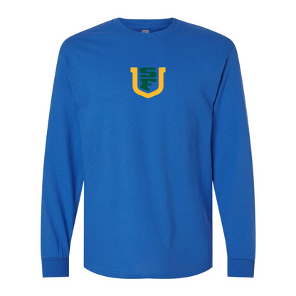Men's San Francisco Dons Logo Gildan Heavy Cotton Long Sleeve T-Shirt