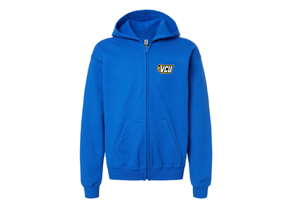 Gildan Heavy Blend Youth Virginia Commonwealth Rams Full Zip Hooded Sweatshirt