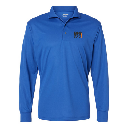 Men's Big Lots Logo Paragon Prescott Long Sleeve Polo