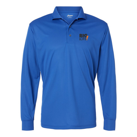 Men's Big Lots Logo Paragon Prescott Long Sleeve Polo