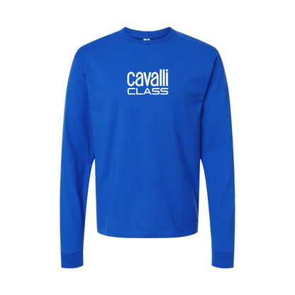 Youth Cavalli Class Logo Cotton Long Sleeve T-Shirt
