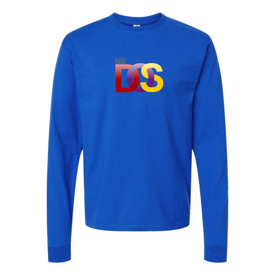 Men's MS DOS Logo Long Sleeve T-Shirt