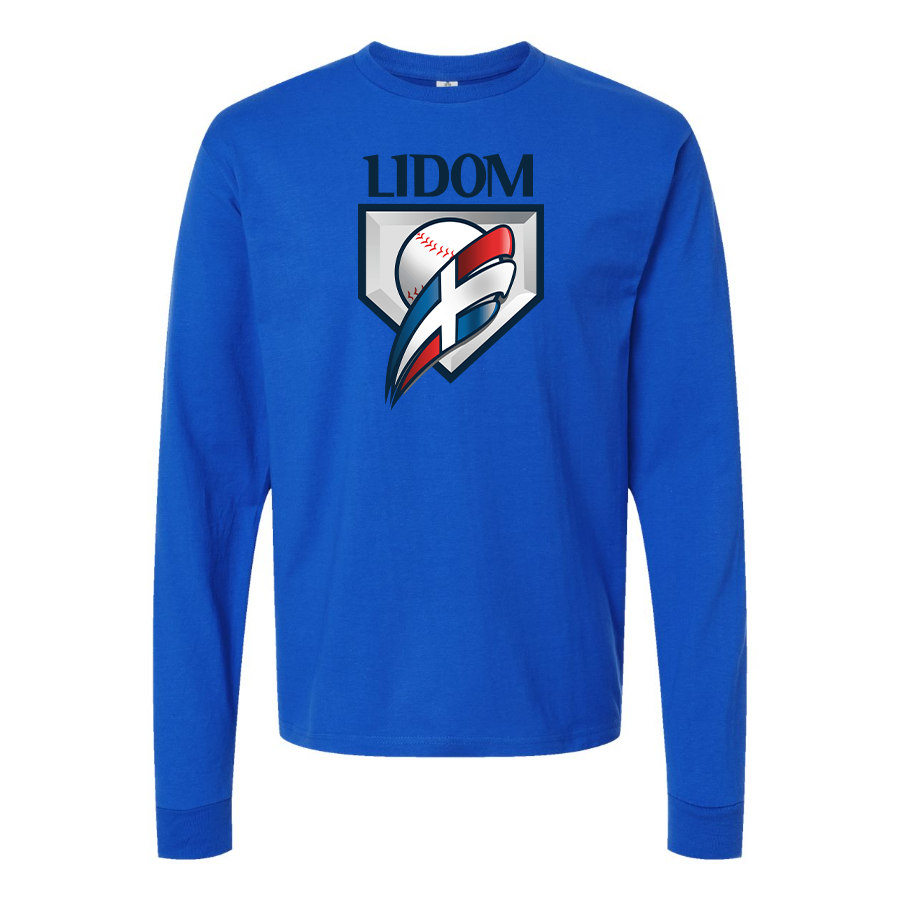 Men's  Lidom Logo Cotton Long Sleeve T-Shirt