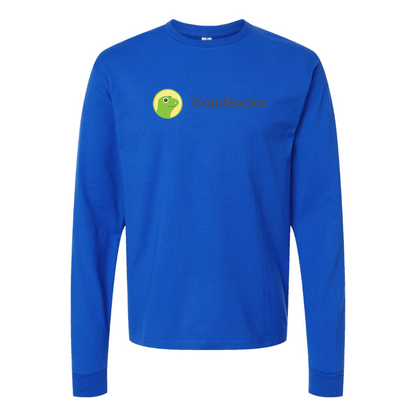 Men's CoinGecko Logo Cotton Long Sleeve T-Shirt